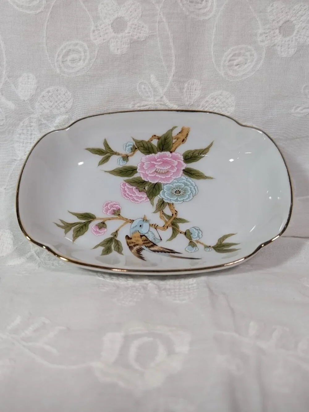 Vintage Japanese Porcelain Trinket Soap Dish
